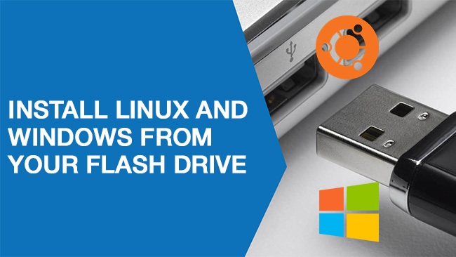 Install linux on flash drive
